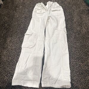 American Eagle Outfitters Women's Straight Leg White Jeans